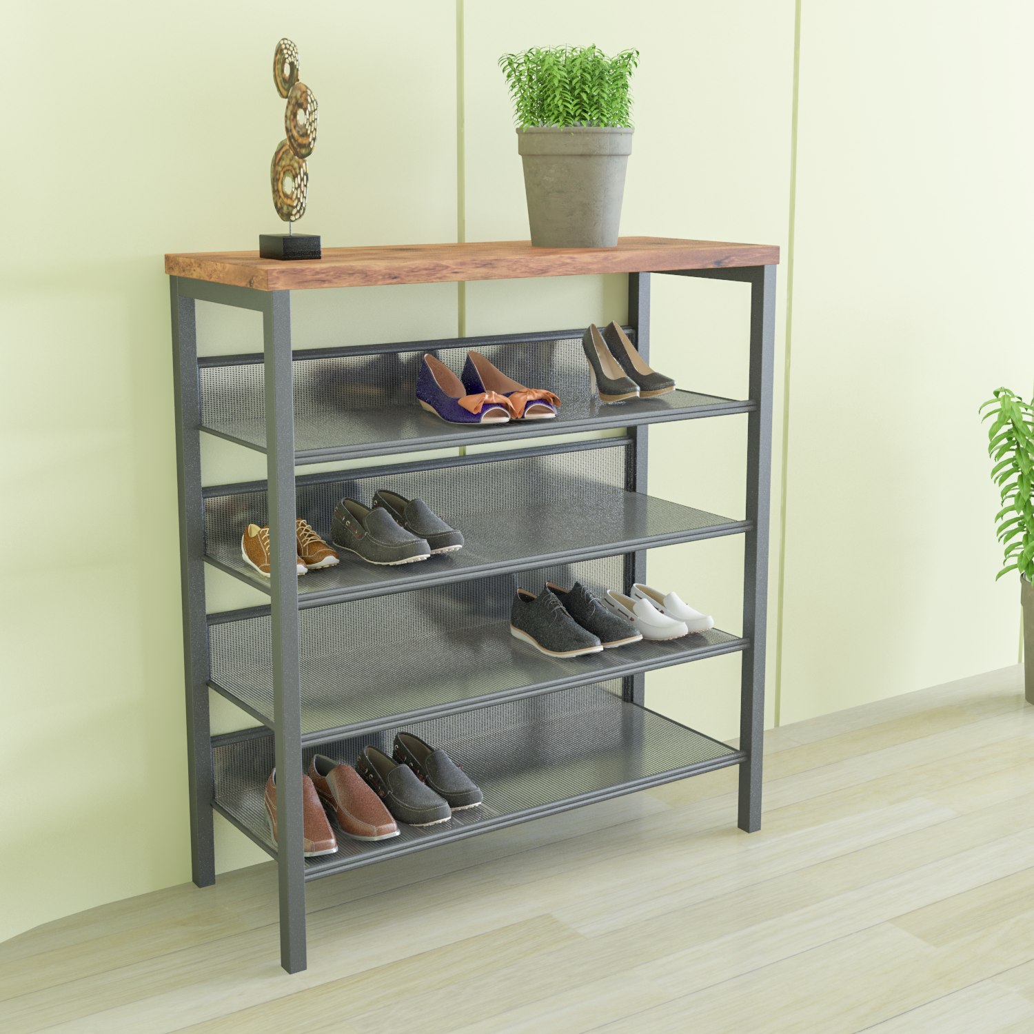 wardrobe with shoe rack